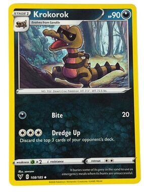 Krokorok 108/185 Uncommon Normal Vivid Voltage